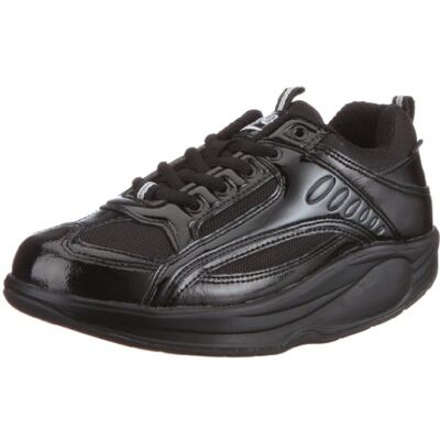 BLACK604 Buffalo 110349 7000-145 Soft Active Leather Grey218, damskie buty sportowe – Fitness, czarny Czarny -40 EU BLACK604 Buffalo 110349 7000-145 Soft Active Leather Grey218, damskie buty sportowe – Fitness, czarny Czarny -40 EU