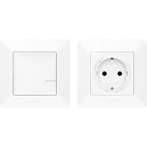 Legrand Ultra Biały Inteligentny Włącznik i Gniazdo - Zestaw Legrand Ultra Biały Inteligentny Włącznik i Gniazdo - Zestaw