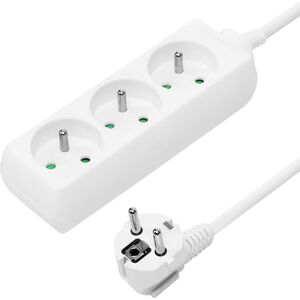PremiumCord PP3-10 Biały przedłużacz - Power Extension PremiumCord PP3-10 Biały przedłużacz - Power Extension