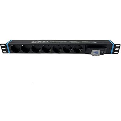 Infitronic INSV1012 - Listwa z 7 gniazdami Schuko - Obrotowa obudowa 19" Infitronic INSV1012 - Listwa z 7 gniazdami Schuko - Obrotowa obudowa 19"