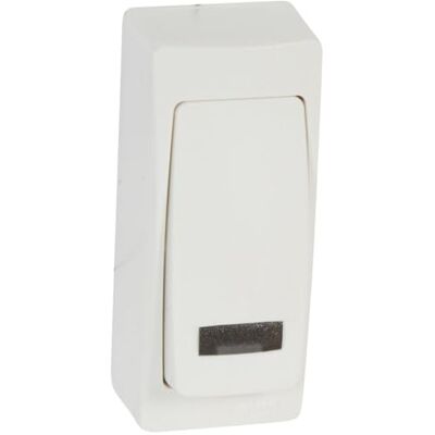 Legrand 086088E przycisk z wąskim wskaźnikiem LED 6A, OTEO, biały Legrand 086088E przycisk z wąskim wskaźnikiem LED 6A, OTEO, biały