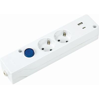 SIMON Multifix Multifix Multifix listwa zasilająca, 2 gniazda 16 A i 2 gniazda USB A+C z szybkim ładowaniem, włamywacz gniazd z gniazdem uziemiającym i włącznikiem światła, 250 V, 3680 W, kolor SIMON Multifix Multifix Multifix listwa zasilająca, 2 gniazda 16 A i 2 gniazda USB A+C z szybkim ładowaniem, włamywacz gniazd z gniazdem uziemiającym i włącznikiem światła, 250 V, 3680 W, kolor