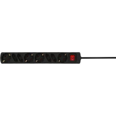 Unitec Gniazdko stołowe z włącznikiem, 4 i 4-drożne, 1,4 m, H05VV-F3G1,5 mm², czarne Unitec Gniazdko stołowe z włącznikiem, 4 i 4-drożne, 1,4 m, H05VV-F3G1,5 mm², czarne