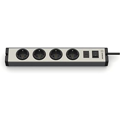 Ehmann 0601x0g052031 listwa zasilająca, aluminium, 4 gniazda + 1 x USB-C 18 W, przewód zasilający 1,5 m Ehmann 0601x0g052031 listwa zasilająca, aluminium, 4 gniazda + 1 x USB-C 18 W, przewód zasilający 1,5 m