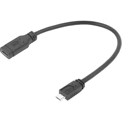 ACT Gniazdo USB-C na USB Micro-B adapter, długość 20 cm, 480 Mbps USB 2.0 AC7464 ACT Gniazdo USB-C na USB Micro-B adapter, długość 20 cm, 480 Mbps USB 2.0 AC7464