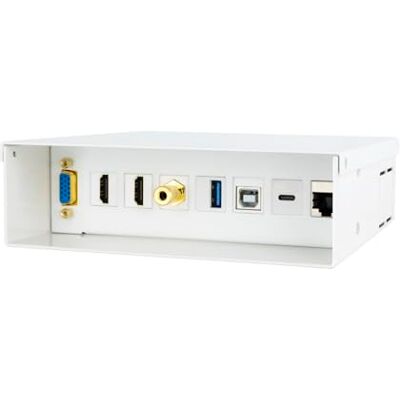 NANOCABLE 10.35.0004 VGA multimedialne pudełko do przyłączenia multimedialnego + 2 x HDMI + gniazdo 3,5 mm + 1 x USB-C 10G + 1 x USB-B 2.0 + 1 x USB-A 3.0 + 1 x Cat.6A STP RJ45, kolor biały NANOCABLE 10.35.0004 VGA multimedialne pudełko do przyłączenia multimedialnego + 2 x HDMI + gniazdo 3,5 mm + 1 x USB-C 10G + 1 x USB-B 2.0 + 1 x USB-A 3.0 + 1 x Cat.6A STP RJ45, kolor biały