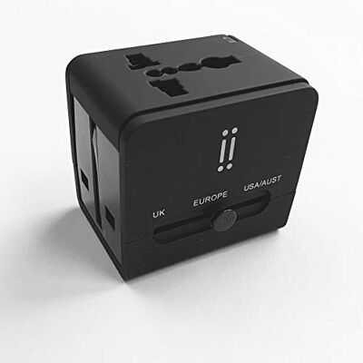 aiino italian ideas aiino adapter podróżny 2 USB 2.1 A I ładowarka podróżna I uniwersalna kompatybilność I kompaktowa i bezpieczna i bardzo szybkie ładowanie czarny aiino italian ideas aiino adapter podróżny 2 USB 2.1 A I ładowarka podróżna I uniwersalna kompatybilność I kompaktowa i bezpieczna i bardzo szybkie ładowanie czarny