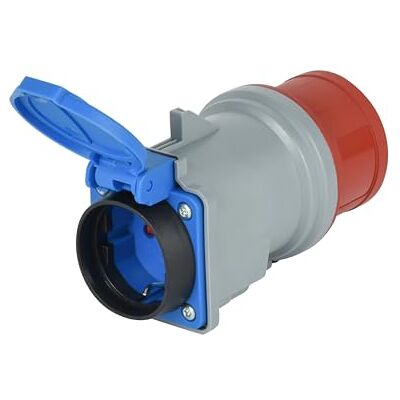 ELECTRALINE 80802 Zasilacz - IP44, Schuko do CEE, 16A, Wewnątrz/Na zewnątrz ELECTRALINE 80802 Zasilacz - IP44, Schuko do CEE, 16A, Wewnątrz/Na zewnątrz