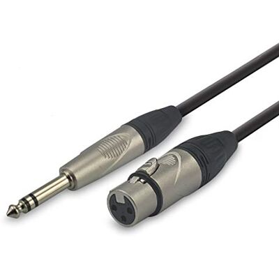 Audibax Gniazdo kabla Pro XLR na wtyczkę jack stereo, 1 m Audibax Gniazdo kabla Pro XLR na wtyczkę jack stereo, 1 m