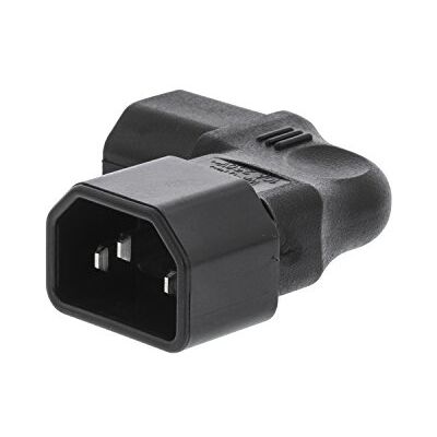 NEDIS Gniazdo zasilania żeńskie/męskie Polichlorek winylu PVC (Czarne) NEDIS Gniazdo zasilania żeńskie/męskie Polichlorek winylu PVC (Czarne)
