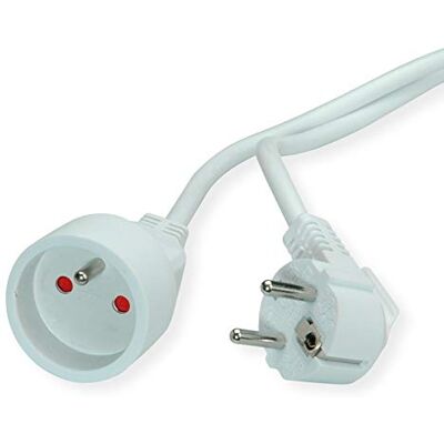 Value Przedłużacz z zestykiem ochronnym, 230 V AC, wersja UTE, biały, 5 m Value Przedłużacz z zestykiem ochronnym, 230 V AC, wersja UTE, biały, 5 m