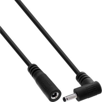 InLine Przedłużacz DC, wtyczka kątowa 3,5 x 1,35 mm, czarny, 2 m Wtyczka kątowa, gniazdo proste, AWG 18, powłoka PCW, do połączeń 12-24 V DC InLine Przedłużacz DC, wtyczka kątowa 3,5 x 1,35 mm, czarny, 2 m Wtyczka kątowa, gniazdo proste, AWG 18, powłoka PCW, do połączeń 12-24 V DC