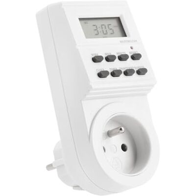GTV Cyfrowy programator czasowy, zegar sterujący, gniazdko z gniazdem czasowym – cicha praca 7-dniowa, 24-godzinny timer, 8 cykli włączania/wyłączania, 3500 W, 16 A, do domu, ogrodu, akwariów GTV Cyfrowy programator czasowy, zegar sterujący, gniazdko z gniazdem czasowym – cicha praca 7-dniowa, 24-godzinny timer, 8 cykli włączania/wyłączania, 3500 W, 16 A, do domu, ogrodu, akwariów