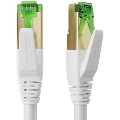 KabelDirekt – Kabel Ethernet Cat 7 10Gbit/s – 30m, biały Do sieci o wysokiej prędkości, PC, switch/router/modem, RJ45 KabelDirekt – Kabel Ethernet Cat 7 10Gbit/s – 30m, biały Do sieci o wysokiej prędkości, PC, switch/router/modem, RJ45