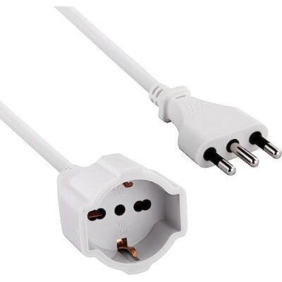 Velamp PROLITS-5 Przedłużacz 5 mt: Wtyczka 16A i gniazdo wielofunkcyjne (schuko + 10/16A), Biały Przekrój Kabel 3G1,5 mm Velamp PROLITS-5 Przedłużacz 5 mt: Wtyczka 16A i gniazdo wielofunkcyjne (schuko + 10/16A), Biały Przekrój Kabel 3G1,5 mm