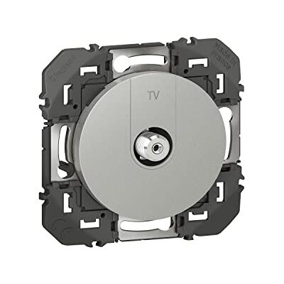 Legrand LEG95253 aluminium Compo Dooxie złącze TV, typ F, aluminium Legrand LEG95253 aluminium Compo Dooxie złącze TV, typ F, aluminium