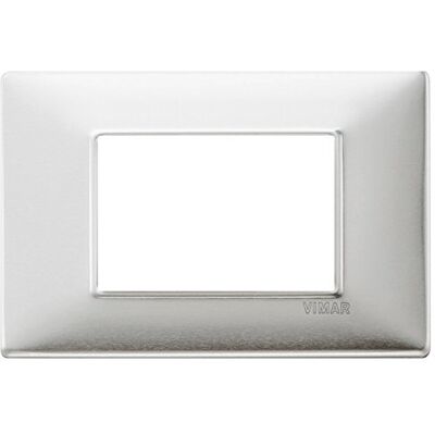 VIMAR 14653.81 płyta 3 moduły aluminium szczotkowane, szary VIMAR 14653.81 płyta 3 moduły aluminium szczotkowane, szary