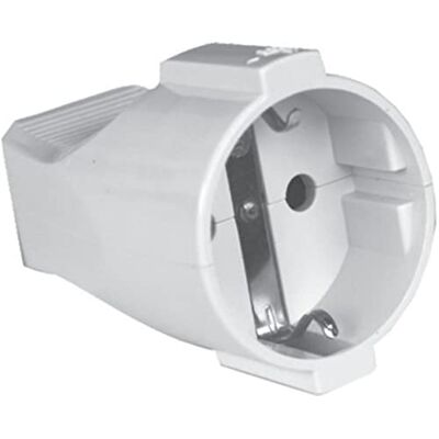 SILVER ELECTRONICS gniazdo schuko z zabezpieczeniem (16 A), białe SILVER ELECTRONICS gniazdo schuko z zabezpieczeniem (16 A), białe