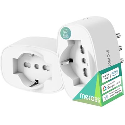meross Włoskie inteligentne gniazdko, gniazdko WiFi (typ C, F, L) z monitorem zużycia energii, inteligentne gniazdo 16 A, kompatybilne z Alexa, Google Home i SmartThings, sterowanie głosem i zdalnym, meross Włoskie inteligentne gniazdko, gniazdko WiFi (typ C, F, L) z monitorem zużycia energii, inteligentne gniazdo 16 A, kompatybilne z Alexa, Google Home i SmartThings, sterowanie głosem i zdalnym,