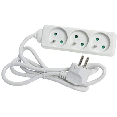 DEBFLEX 705950, 3 gniazda, 16 A, 1,5 m), kolor biały DEBFLEX 705950, 3 gniazda, 16 A, 1,5 m), kolor biały