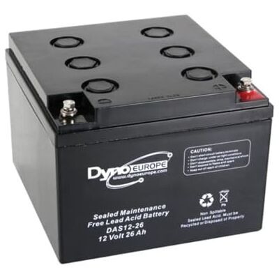 Perel Dyno Europe AKUMULATOR KWASOWO-OŁOWIOWY 12V 26Ah Perel Dyno Europe AKUMULATOR KWASOWO-OŁOWIOWY 12V 26Ah