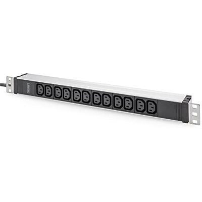 Digitus DN-95426 – listwa zasilająca 19" – 12 gniazd C13 – 1U – 230 V AC 50/60 Hz – 10 A – 2300 W – do szaf sieciowych i serwerowych 19” Digitus DN-95426 – listwa zasilająca 19" – 12 gniazd C13 – 1U – 230 V AC 50/60 Hz – 10 A – 2300 W – do szaf sieciowych i serwerowych 19”