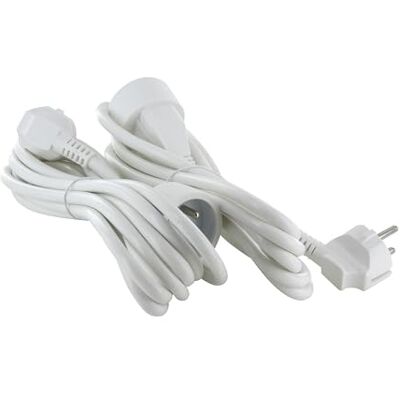 CHACON Zestaw 2 x przedłużacz HO5VVF 3 x 1,5mm2-3 m biały (FR) CHACON Zestaw 2 x przedłużacz HO5VVF 3 x 1,5mm2-3 m biały (FR)