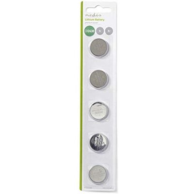 NEDIS Batterie Lithio A Bottone Al Litio Cr2430 3 V (5 Pz) NEDIS Batterie Lithio A Bottone Al Litio Cr2430 3 V (5 Pz)