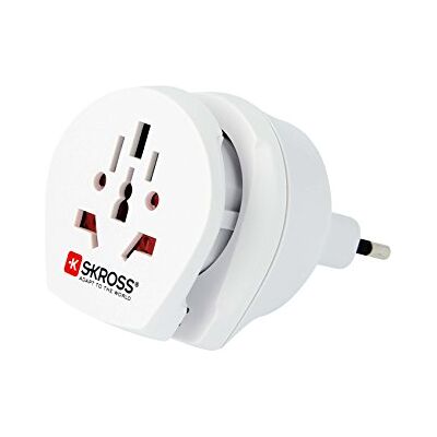SKROSS Combo World to Italy: adapter podróżny do podróży z całego świata do krajów, które korzystają z włoskiego lub włoskiego standardu bezpieczeństwa SKROSS Combo World to Italy: adapter podróżny do podróży z całego świata do krajów, które korzystają z włoskiego lub włoskiego standardu bezpieczeństwa