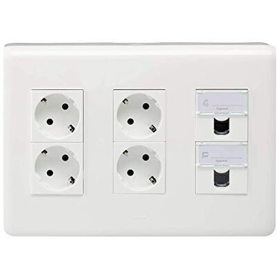 Legrand 078883Ea gniazdko wielokrotne, białe Legrand 078883Ea gniazdko wielokrotne, białe