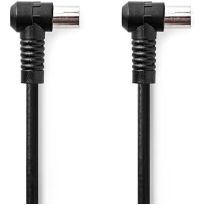 NEDIS Kabel koncentryczny wtyczka IEC (Coax) gniazdo IEC (Coax) niklowany 75 omów 4-krotnie ekranowany 1,50 m okrągły PCW czarny worek plastikowy NEDIS Kabel koncentryczny wtyczka IEC (Coax) gniazdo IEC (Coax) niklowany 75 omów 4-krotnie ekranowany 1,50 m okrągły PCW czarny worek plastikowy