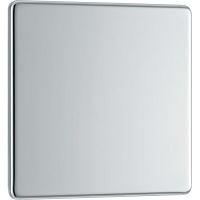 BG Electrical BG-Nexus Płaska płyta płaska, płaska, pojedyncze gniazdo, polerowane chromowane wykończenie BG Electrical BG-Nexus Płaska płyta płaska, płaska, pojedyncze gniazdo, polerowane chromowane wykończenie