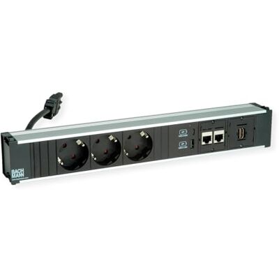 Bachmann CONI 3xCEE7/3 2xCAT6a 1xHMDI, 1 x ładowarka USB A/C 22 W Bachmann CONI 3xCEE7/3 2xCAT6a 1xHMDI, 1 x ładowarka USB A/C 22 W