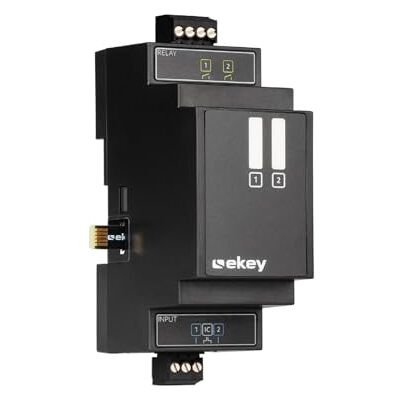EKEY 203210 Moduł rozszerzeń do urządzeń sterujących OMOD 2 przekaźniki/wejścia, do rozbudowy przekaźników i wejść urządzenia sterującego OMOD, 0,8 W, 12-24 V, czarny EKEY 203210 Moduł rozszerzeń do urządzeń sterujących OMOD 2 przekaźniki/wejścia, do rozbudowy przekaźników i wejść urządzenia sterującego OMOD, 0,8 W, 12-24 V, czarny