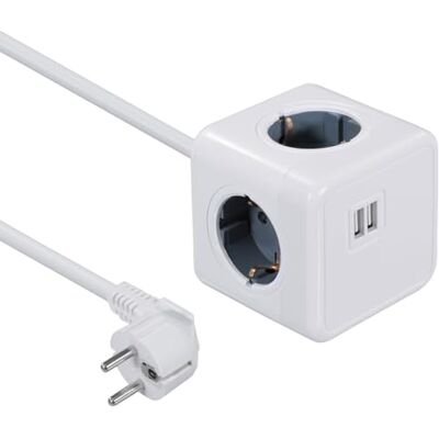 MAXTRACK Gniazdo wtykowe NV82L z 4 gniazdami USB z 2 gniazdami USB, zajmuje mało miejsca, z uchwytem do montażu, listwa zasilająca z gniazdami ładowania USB, kompaktowa i wszechstronna MAXTRACK Gniazdo wtykowe NV82L z 4 gniazdami USB z 2 gniazdami USB, zajmuje mało miejsca, z uchwytem do montażu, listwa zasilająca z gniazdami ładowania USB, kompaktowa i wszechstronna