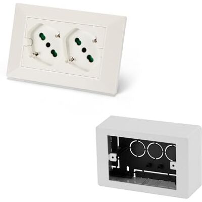 FANTON - 42100S - 2P+T Schuko - przewodowy - Zestaw gniazd FANTON - 42100S - 2P+T Schuko - przewodowy - Zestaw gniazd