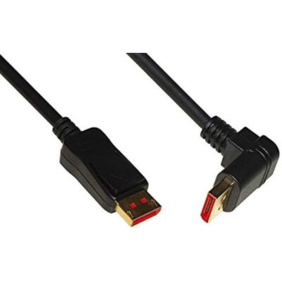 LINK LKCDP189003 zestaw 3 kabli DisplayPort 1.4 8K 1,8 m, złącze kątowe 90°, kompatybilny z komputerem, monitorem, grami LINK LKCDP189003 zestaw 3 kabli DisplayPort 1.4 8K 1,8 m, złącze kątowe 90°, kompatybilny z komputerem, monitorem, grami