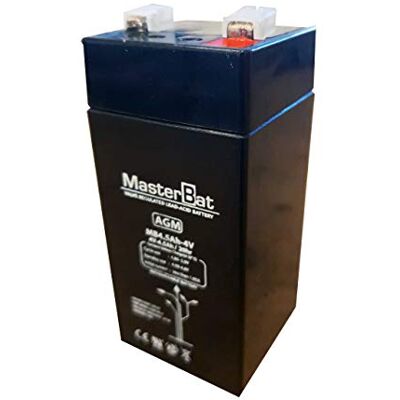Master U-Power Akumulator U-Power AGM 4 V 4,5 Ah – U-Power – akumulator kwasowo-ołowiowy VRLA – do alarmów, SAI/UPS, bezpieczeństwa, zabawek elektrycznych i innych – terminal Faston F1 (4,8 mm) Master U-Power Akumulator U-Power AGM 4 V 4,5 Ah – U-Power – akumulator kwasowo-ołowiowy VRLA – do alarmów, SAI/UPS, bezpieczeństwa, zabawek elektrycznych i innych – terminal Faston F1 (4,8 mm)