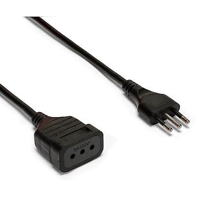 Velamp Kabel przedłużający 3 m wtyczka i gniazdo 10a kabel 3g0,75mm² czarny Velamp Kabel przedłużający 3 m wtyczka i gniazdo 10a kabel 3g0,75mm² czarny
