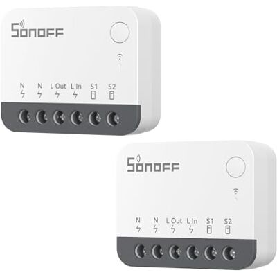 SONOFF Zigbee Smart Switch, współpracuje z Alexa i Google Home, 2 sztuki, wymaga ZigBee Gateway, wymaga neutralnego przewodzenia SONOFF Zigbee Smart Switch, współpracuje z Alexa i Google Home, 2 sztuki, wymaga ZigBee Gateway, wymaga neutralnego przewodzenia
