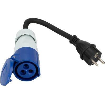 HBF Protec Adapter do przyczepy wtyczka męska 2P+T na gniazdo żeńskie CEE 17 HBF Protec Adapter do przyczepy wtyczka męska 2P+T na gniazdo żeńskie CEE 17