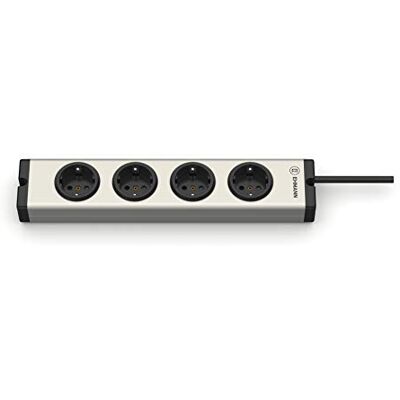 Ehmann Aluminiowa listwa zasilająca uniwersalna, 0600 x 00042035, 4-krotna, 5 m przewodu zasilającego Ehmann Aluminiowa listwa zasilająca uniwersalna, 0600 x 00042035, 4-krotna, 5 m przewodu zasilającego