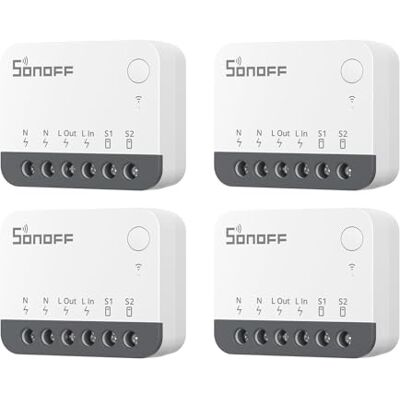 SONOFF Zigbee Smart Switch, współpracuje z Alexa i Google Home, 4 sztuki, wymaga ZigBee Gateway, wymaga neutralnego przewodzenia SONOFF Zigbee Smart Switch, współpracuje z Alexa i Google Home, 4 sztuki, wymaga ZigBee Gateway, wymaga neutralnego przewodzenia