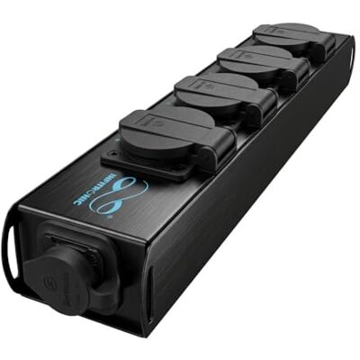 Infitronic INPT4-TR1 – listwa zasilająca, rozdzielacz prądu z 4 gniazdami Schuko, Powertwist TR1, wejście/wyjście na scenę lub platformę Infitronic INPT4-TR1 – listwa zasilająca, rozdzielacz prądu z 4 gniazdami Schuko, Powertwist TR1, wejście/wyjście na scenę lub platformę