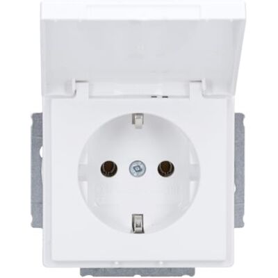 Busch-Jaeger Gniazda wtykowe Schuko z pokrywą na zawiasach 20 EUK-84 Busch-Jaeger Gniazda wtykowe Schuko z pokrywą na zawiasach 20 EUK-84