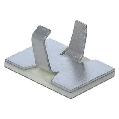 Delock Zaciski kablowe samoprzylepne aluminium 10 sztuk Delock Zaciski kablowe samoprzylepne aluminium 10 sztuk