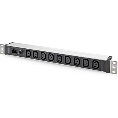Digitus DN-95429 – listwa zasilająca 19" – 9 gniazd C13 – wejście C14 – 1U – 230 V AC – 50/60 Hz – bezpiecznik wejściowy 10 A – do szaf sieciowych i serwerowych 19” Digitus DN-95429 – listwa zasilająca 19" – 9 gniazd C13 – wejście C14 – 1U – 230 V AC – 50/60 Hz – bezpiecznik wejściowy 10 A – do szaf sieciowych i serwerowych 19”
