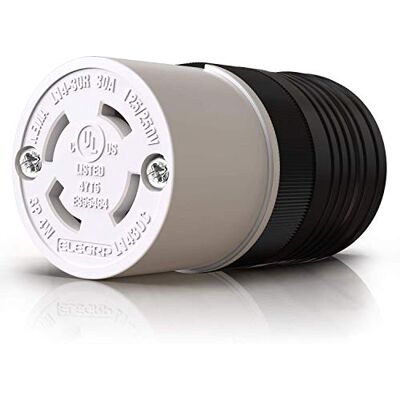 ELEGRP NEMA L14-30R złącze blokujące, adapter blokujący generator, złącze żeńskie, 30 A 125/250 V 3-biegunowe 4-przewodowe uziemienie, klasa przemysłowa, wytrzymała, lista UL (1 opakowanie, ELEGRP NEMA L14-30R złącze blokujące, adapter blokujący generator, złącze żeńskie, 30 A 125/250 V 3-biegunowe 4-przewodowe uziemienie, klasa przemysłowa, wytrzymała, lista UL (1 opakowanie,