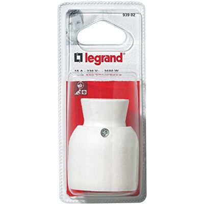Legrand LEG93902 wtyczka 2p monoblock, t 16 A wyjście tylne białe Legrand LEG93902 wtyczka 2p monoblock, t 16 A wyjście tylne białe
