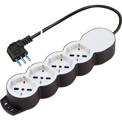 Poly Pool PP2545 Szara i czarna rozgałęziacz - Power Strip Poly Pool PP2545 Szara i czarna rozgałęziacz - Power Strip